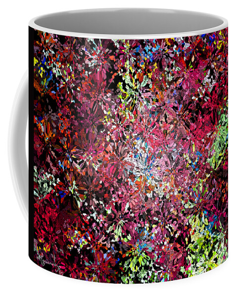 Abstract Coffee Mug featuring the digital art Florets by Mariarosa Rockefeller