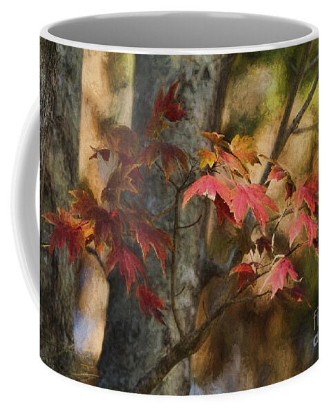 Deborah Benoit Coffee Mug featuring the painting Florida Autumn Leaves by Deborah Benoit