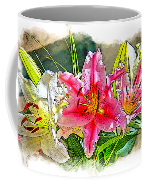 Staley Artwork Coffee Mug featuring the photograph Flower Arrangement by Chuck Staley