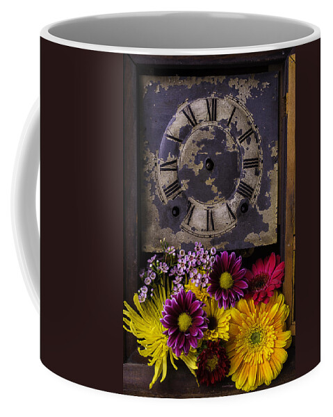Daisy Flower Coffee Mug featuring the photograph Flower Clock by Garry Gay