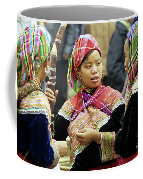 Vietnam Coffee Mug featuring the photograph Flower Hmong Women by Rick Piper Photography