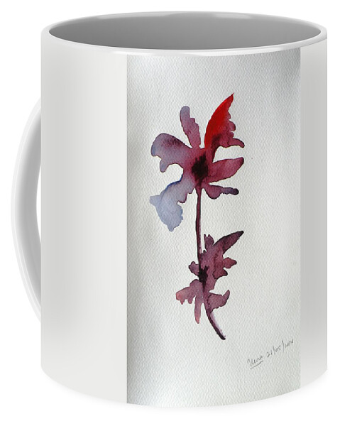 Flower Coffee Mug featuring the painting Flower by Uma Krishnamoorthy