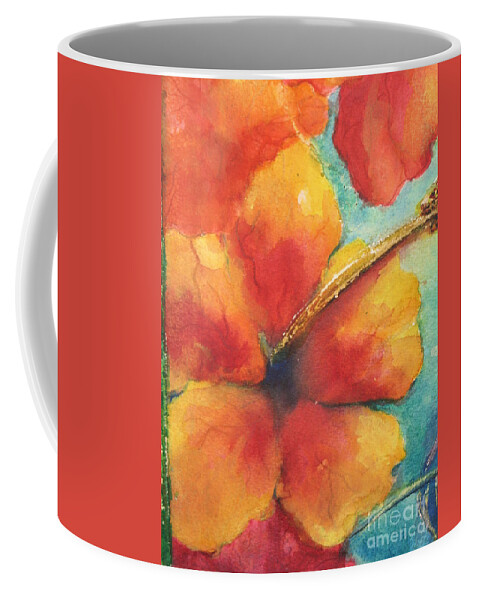 Fine Art Painting Coffee Mug featuring the painting Flowers in Bloom by Chrisann Ellis