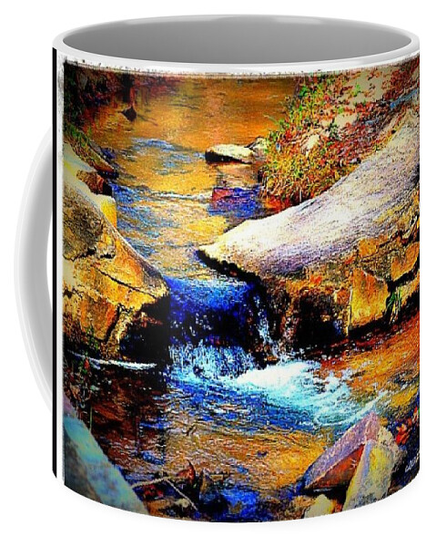 Creek Coffee Mug featuring the photograph Flowing Creek by Tara Potts