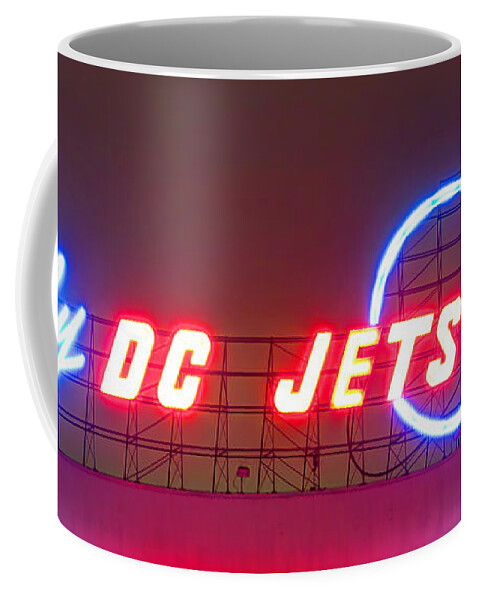 Plane Coffee Mug featuring the photograph Fly DC Jets by Heidi Smith