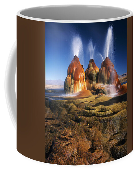 Black Rock Desert Coffee Mug featuring the photograph Fly Ranch Geyser by Theodore Clutter
