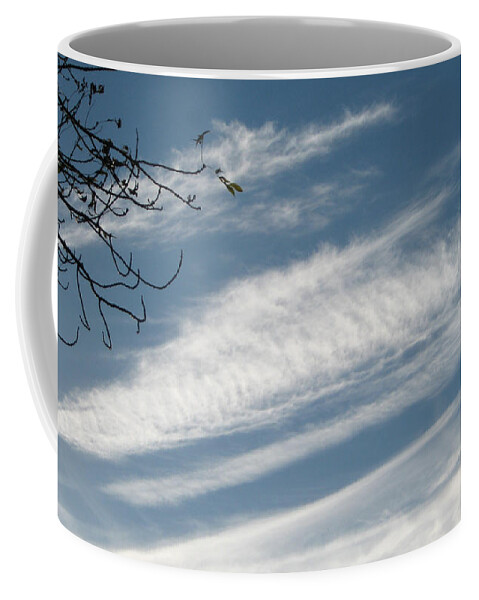 Clouds Coffee Mug featuring the photograph Flying heart by Heidi Sieber