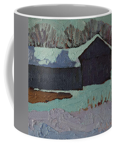 Chadwick Coffee Mug featuring the painting Foley Mountain Farm by Phil Chadwick