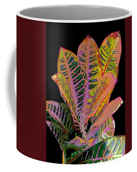 Abstract Coffee Mug featuring the digital art Foliage by Christine Fournier