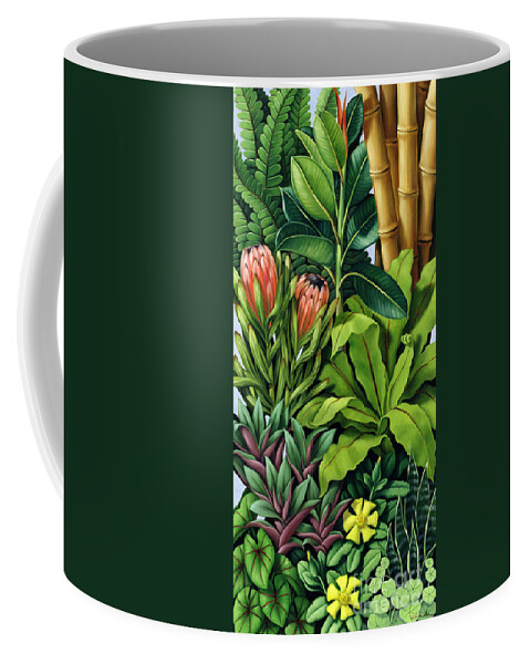 Leaves Coffee Mug featuring the painting Foliage III by Catherine Abel