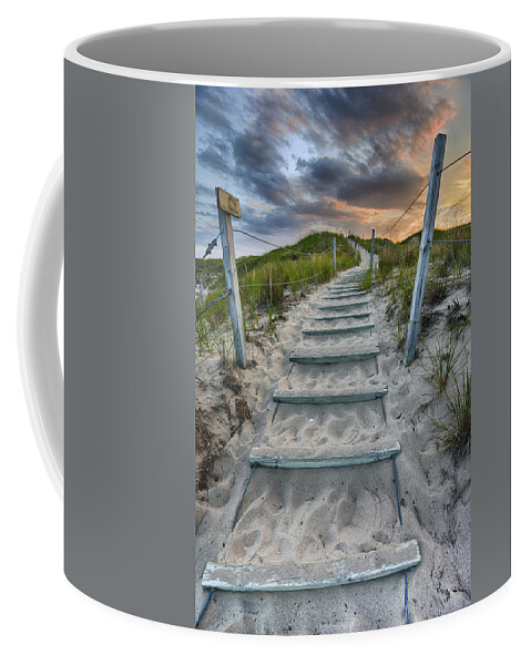 Cloud Coffee Mug featuring the photograph Follow the Path by Sebastian Musial