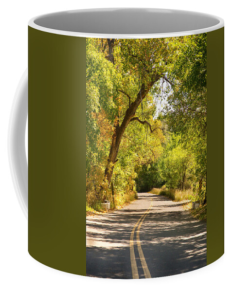 Colorado Coffee Mug featuring the photograph Follow the Yellow Lines by James BO Insogna