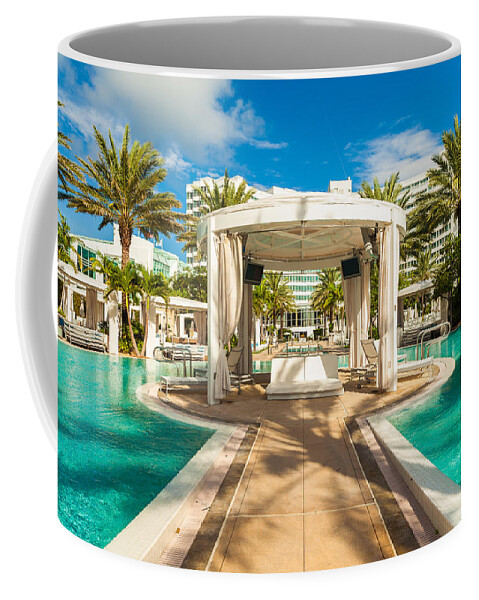 Architecture Coffee Mug featuring the photograph Fontainebleau Hotel by Raul Rodriguez