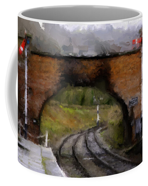 Bridges Coffee Mug featuring the photograph Foot bridge. by Christopher Rowlands