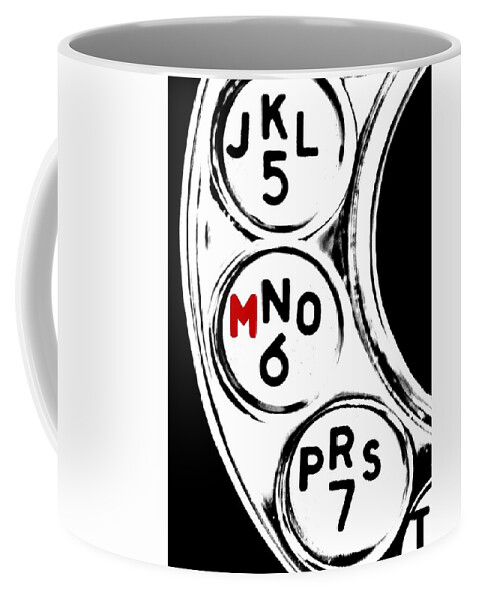 Phone Coffee Mug featuring the photograph For Murder by Benjamin Yeager