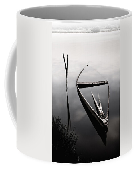 Boats Coffee Mug featuring the photograph Forgotten in time by Jorge Maia