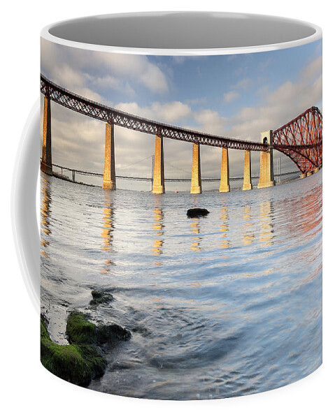 Bridges Coffee Mug featuring the photograph Forth Railway Bridge by Grant Glendinning