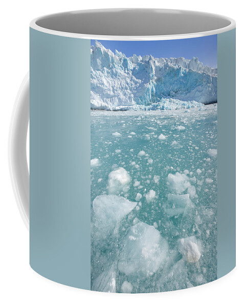 00345961 Coffee Mug featuring the photograph Fortuna Glacier Descending To Antarctic by 