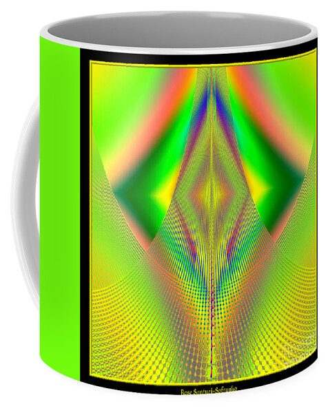 Mountains Coffee Mug featuring the digital art Fractal 32 Up Up and Away by Rose Santuci-Sofranko