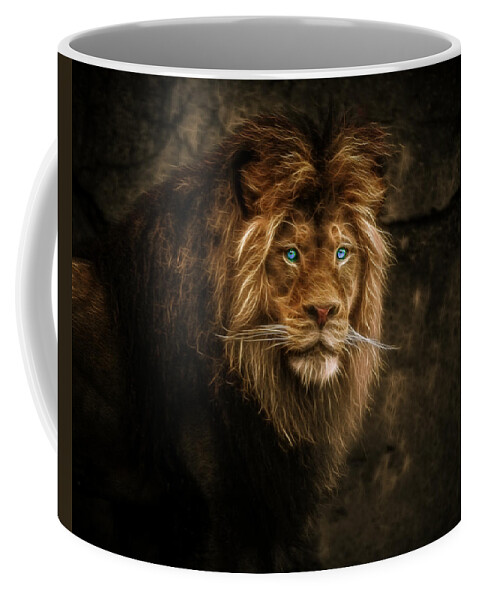 Fractallion Coffee Mug featuring the photograph FractalLion by Wes and Dotty Weber
