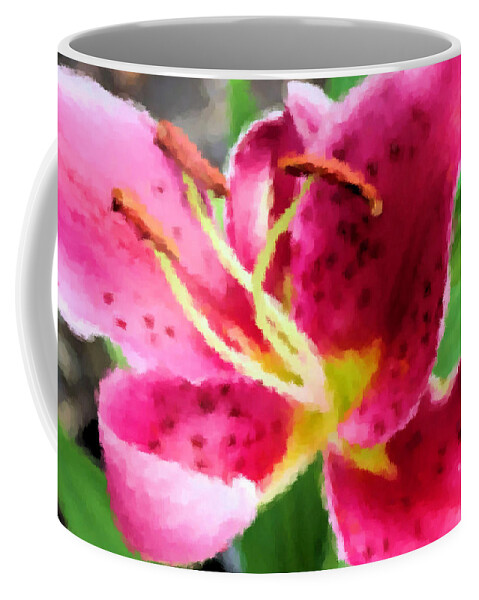 Lily Coffee Mug featuring the photograph Fragrant Stargazer by Kristin Elmquist