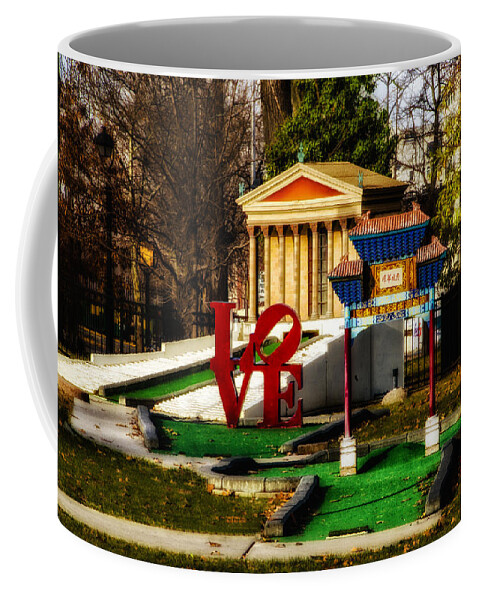 Franklin Coffee Mug featuring the photograph Franklin Square Miniture Golf by Bill Cannon