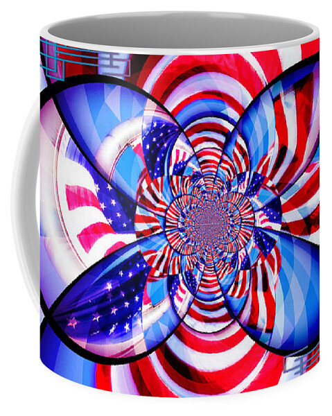 American Flag Coffee Mug featuring the photograph Freedom Abstract by Aurelio Zucco