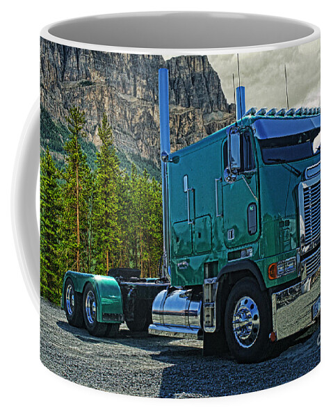 Freightliner Coffee Mug featuring the photograph Freightliner Cabover by Randy Harris