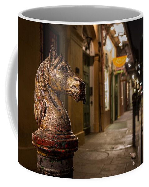 Tim Stanley Coffee Mug featuring the photograph French Quarter Hitching Post by Tim Stanley
