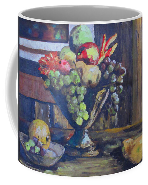 Painting Coffee Mug featuring the painting Fresh Fruit by Ashley Goforth
