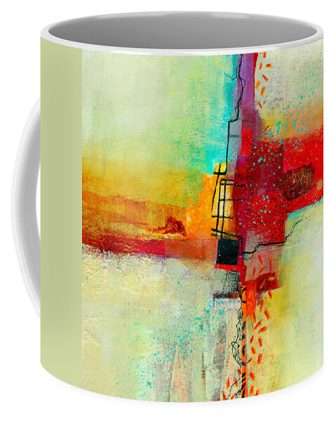 9x9 Coffee Mug featuring the painting Fresh Paint #2 by Jane Davies