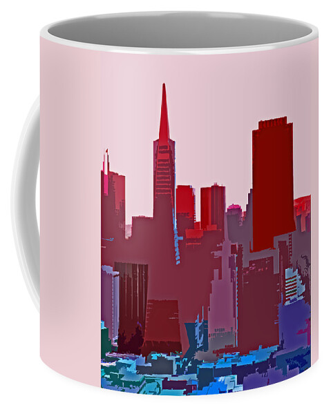 San Francisco Skyline Prints Coffee Mug featuring the photograph Frisco Skyline by Joseph Coulombe
