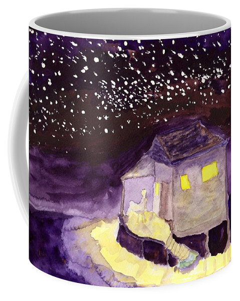 Jim Taylor Coffee Mug featuring the painting Front Porch Stars by Jim Taylor