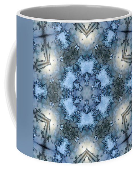  Coffee Mug featuring the photograph Frost Mandala5 by Lee Santa