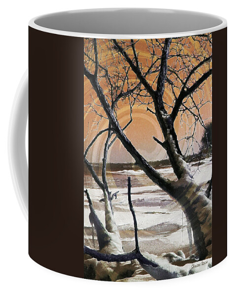 Winter Scene Coffee Mug featuring the photograph Frozen in Time 2 by Shawna Rowe