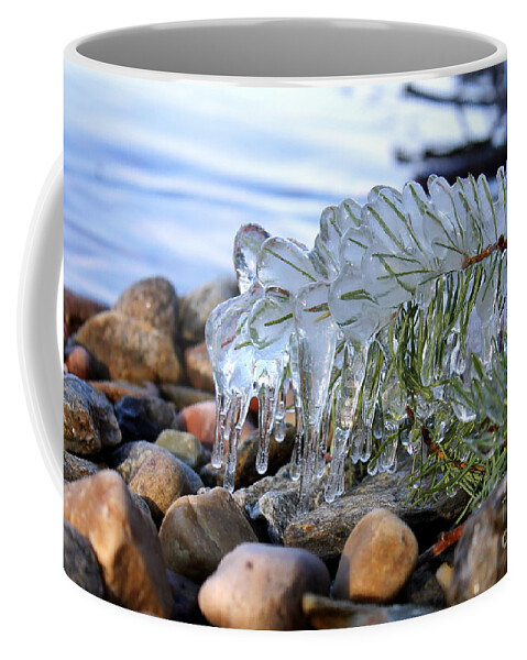 Ice Coffee Mug featuring the photograph Frozen In Time by Leone Lund