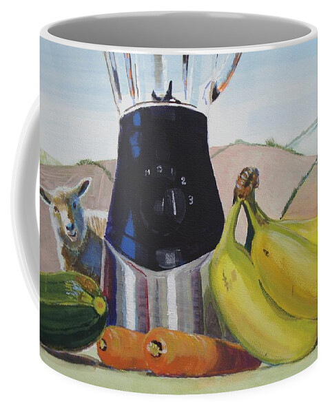 Still Coffee Mug featuring the painting Fruit and Vegetables Painting by Mike Jory