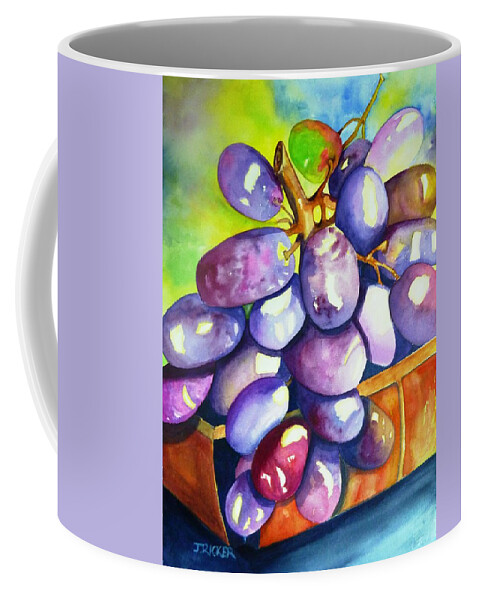 Wine Coffee Mug featuring the painting Almost Wine by Jane Ricker