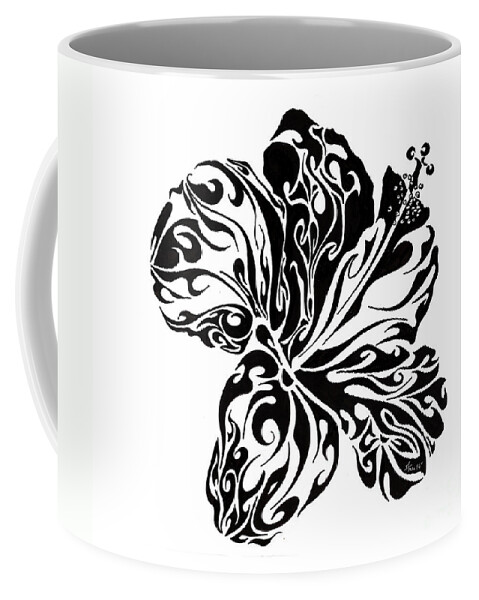 Doodle Coffee Mug featuring the painting Full Bloom of Hope by Anushree Santhosh