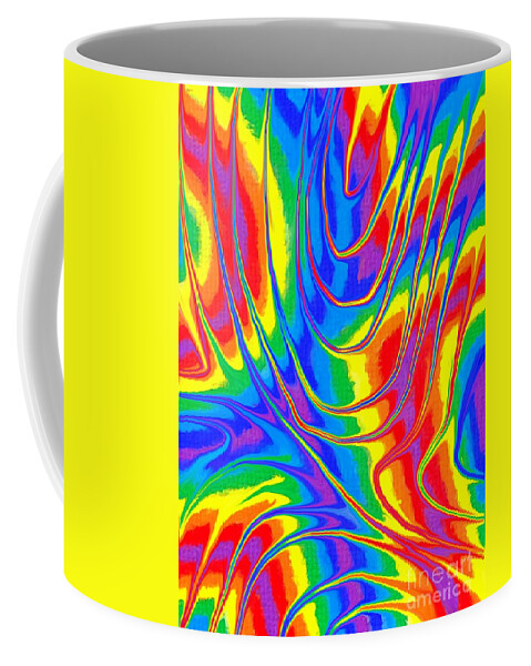 Colourful Coffee Mug featuring the digital art Funk 5 by Chris Butler