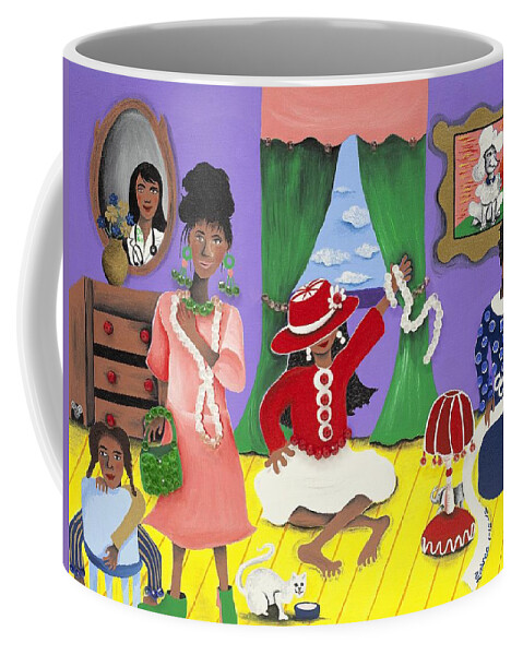 Sabree Coffee Mug featuring the painting Future Reservations by Patricia Sabreee
