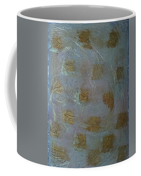 Abstract Painting Coffee Mug featuring the painting G6 - shiny by KUNST MIT HERZ Art with heart