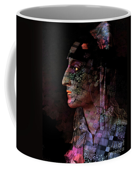 Portrait Coffee Mug featuring the digital art Galactika by Aimelle Ml