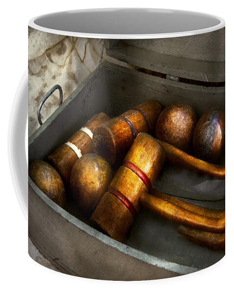 Croquet Coffee Mug featuring the photograph Game - Everyone loves to play Croquet  by Mike Savad