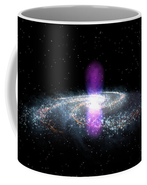 Science Coffee Mug featuring the photograph Gamma-ray Bubbles In Milky Way, 2010 by Science Source