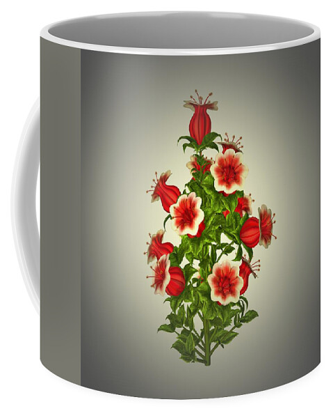 Garden Coffee Mug featuring the painting Garden Flowers 8 by Movie Poster Prints