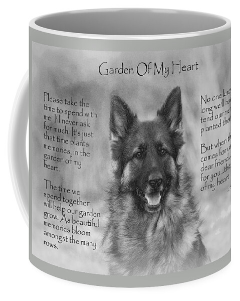 Quote Coffee Mug featuring the photograph Garden Of My Heart by Sue Long