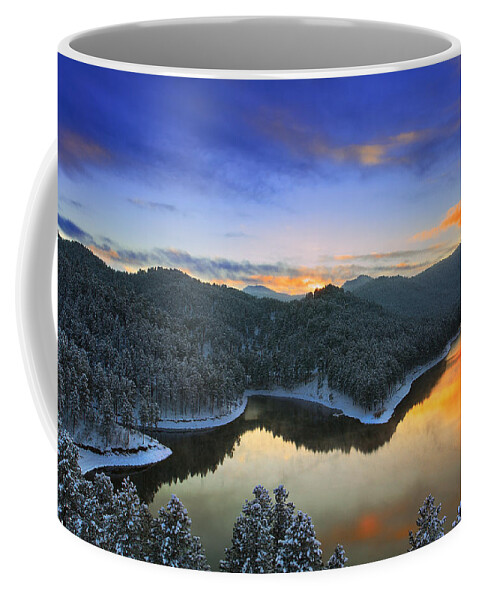 Lake Coffee Mug featuring the photograph Garden Of The Gods by Kadek Susanto