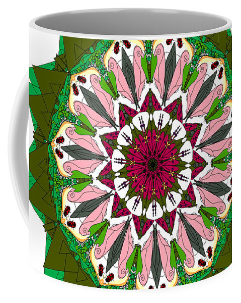 Garden Coffee Mug featuring the digital art Garden Party by Elizabeth McTaggart