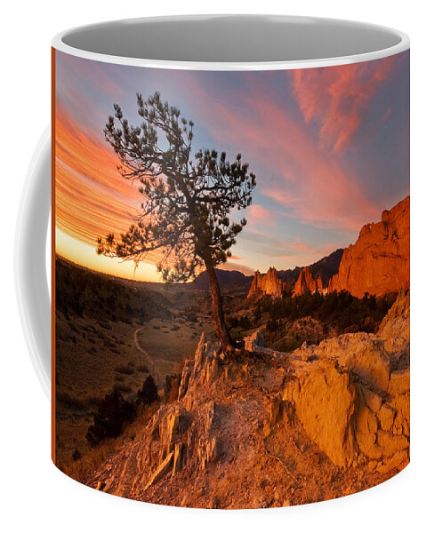 Garden Of The Gods Coffee Mug featuring the photograph Garden Sunrise by Ronda Kimbrow